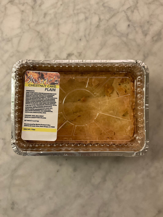 Marie’s chestnut cake plain