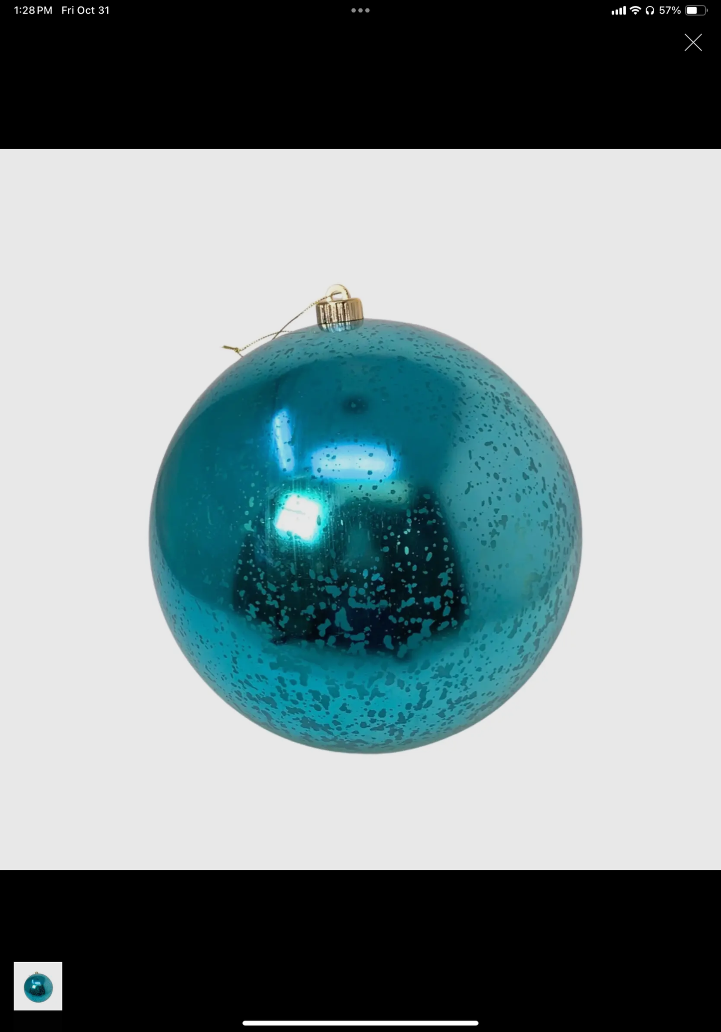 Mercury Shiny Ball Ornament