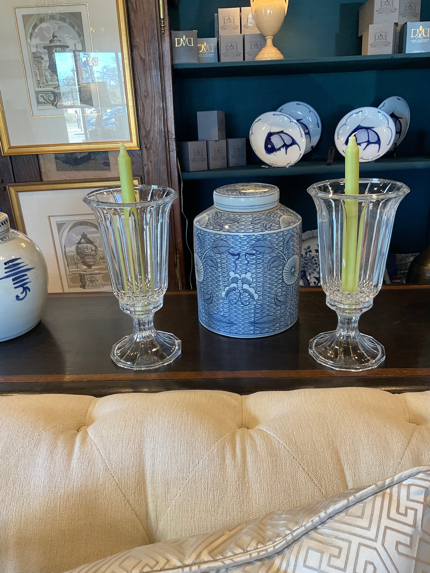 Crystal candle holders