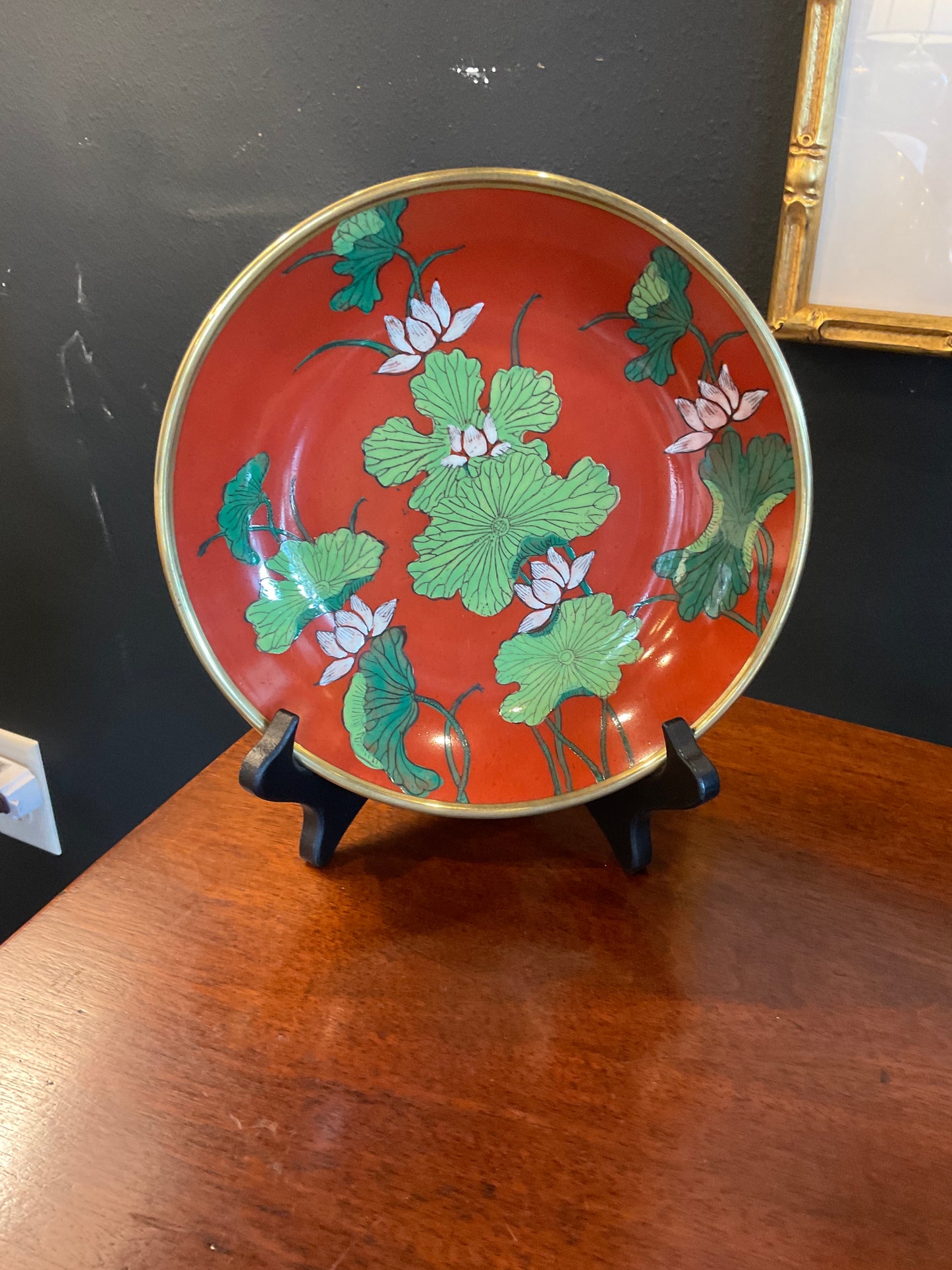Cloisonné plate