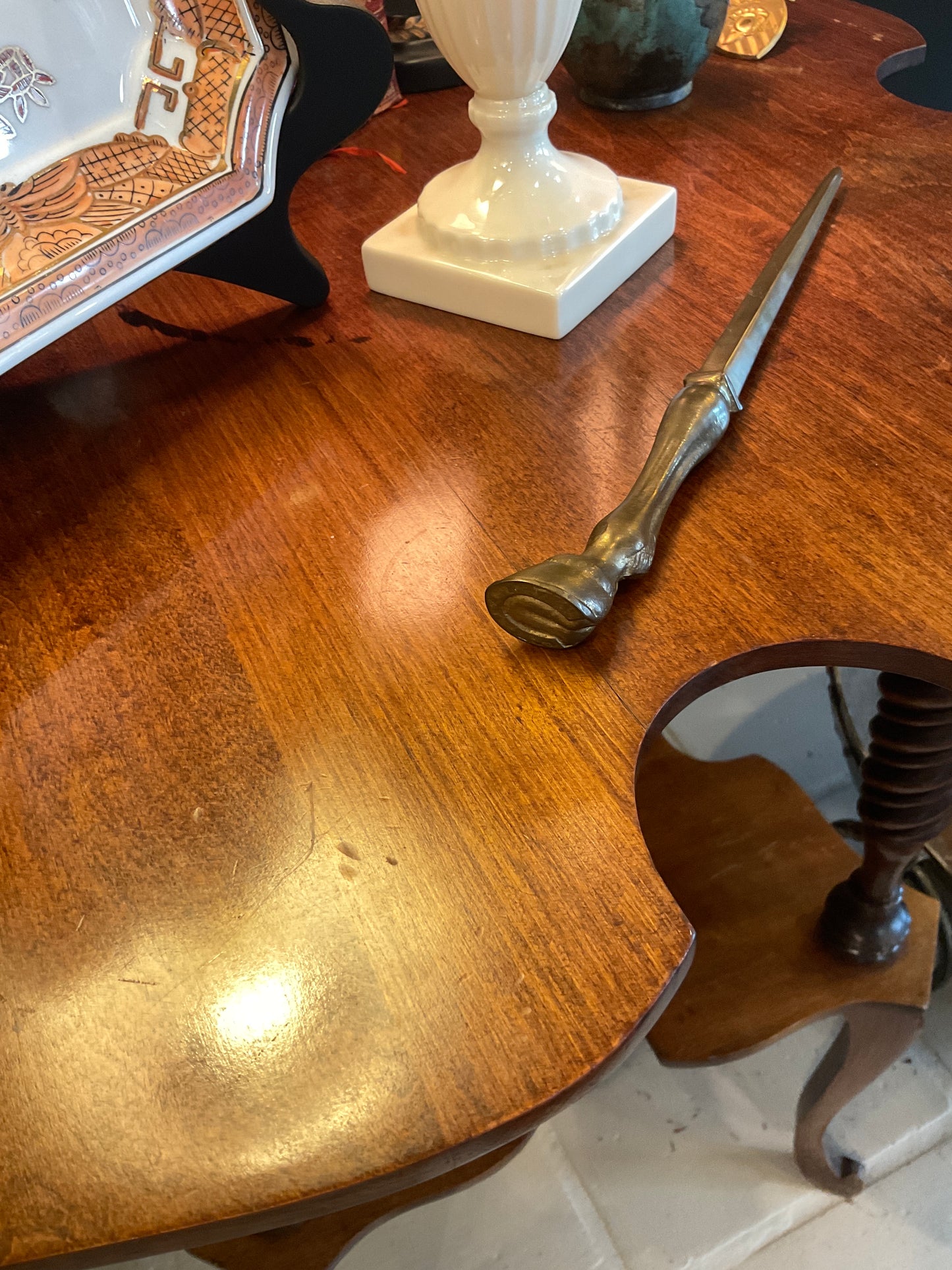 Solid Brass Letter Opener Equestrian detail  Spain