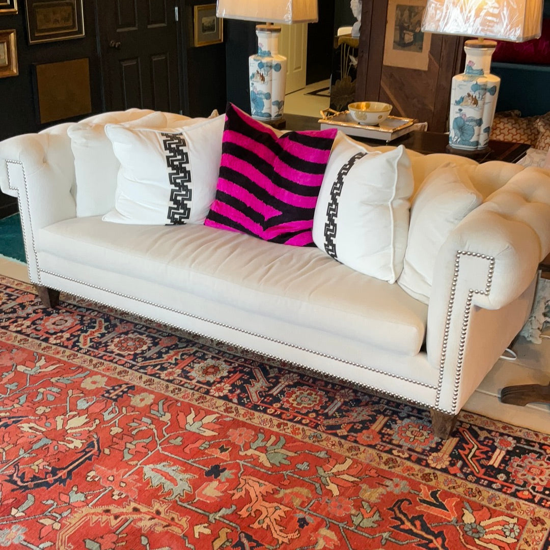 Cream Tufted Sofa