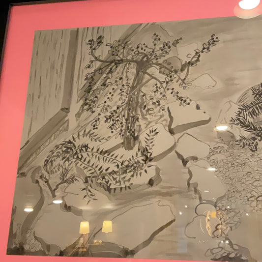 Pink & gray painting