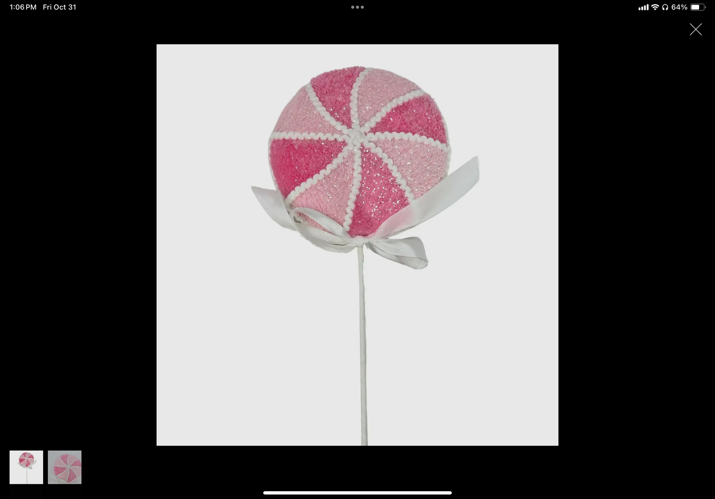 Passionate Pink Velvet Peppermint Stem