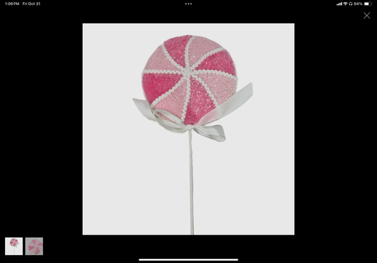 Passionate Pink Velvet Peppermint Stem