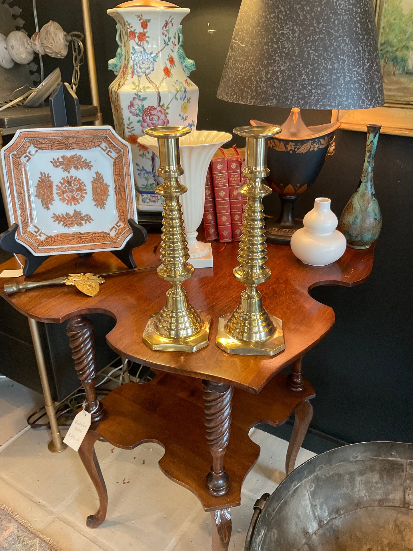 Brass candle sticks