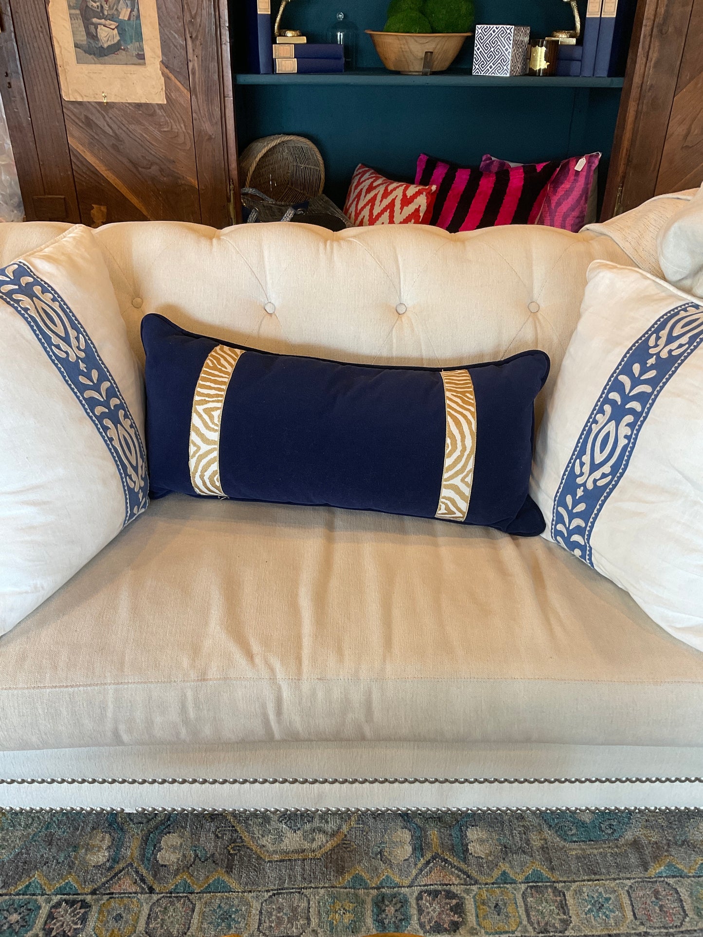 Blue pillow