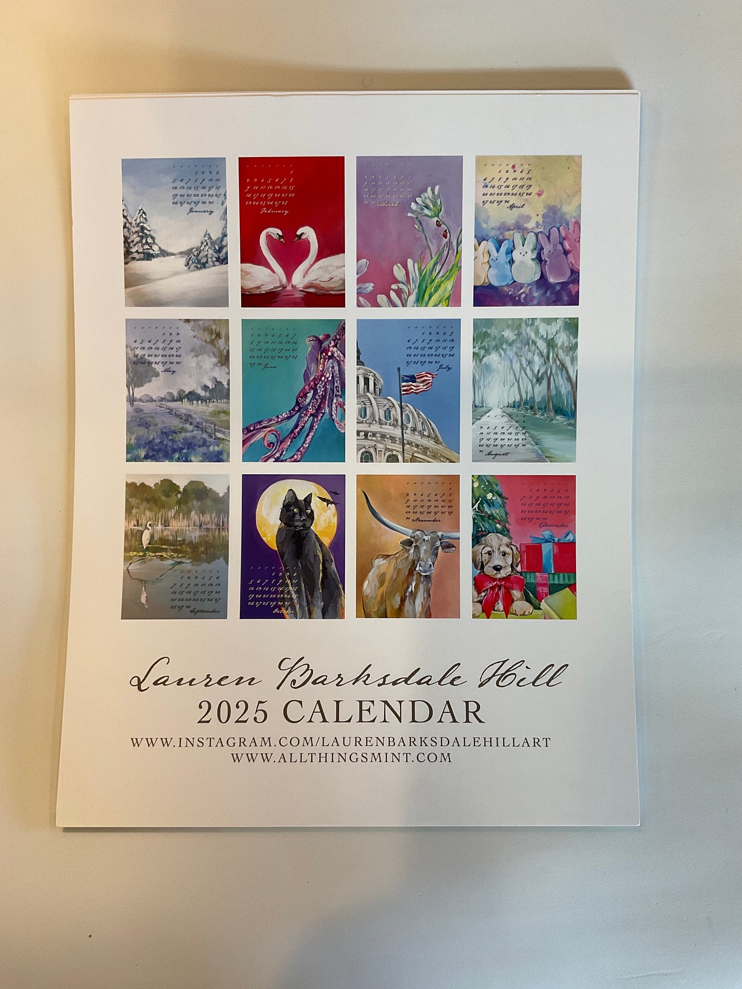 Lauren Barksdale Hill 2025 Calendar