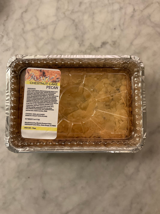 Marie’s chestnut cake pecan